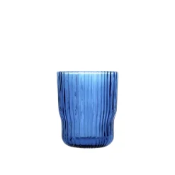 BICCHIERE DA ACQUA LINEA LYRIC IN VETRO BLU 280ML