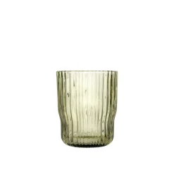 BICCHIERE DA ACQUA LINEA LYRIC IN VETRO VERDE 280ML