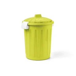 BIDONCINO CON COPERCHIO VERDE ACIDO 37X46CM 23LT : vendita online BIDONCINO CON COPERCHIO VERDE ACIDO 37X46CM 23LT in offerta