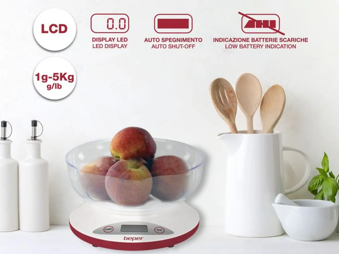 Bilancia per cucina digitale elettronica
