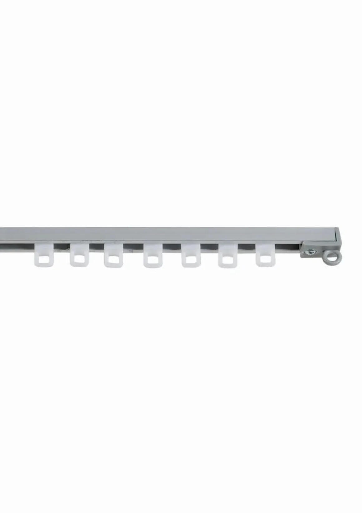 BINARIO LEGGERO PER TENDE IN ALLUMINIO 200CM GRIGIO: vendita online BINARIO LEGGERO PER TENDE IN ALLUMINIO 200CM GRIGIO in offerta