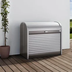 BIOHORT - STOREMAX BAULE DA ESTERNO 163X78 H.120 CM GRIGIO METALLIZZATO: vendita online BIOHORT - STOREMAX BAULE DA ESTERNO 163X78 H.120 CM GRIGIO METALLIZZATO in offerta