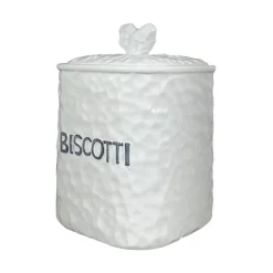 BISCOTTIERA BIANCA 17X17 H 18CM