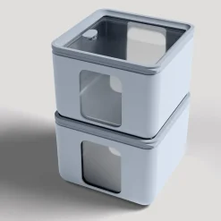 BLIM PLUS - CONTENITORE PEEK BOX QUADRO DOLPHIN 13.3X13.3X10CM 1.3LT