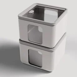 BLIM PLUS - CONTENITORE PEEK BOX QUADRO SILK 13.3X13.3X10CM 1.3LT