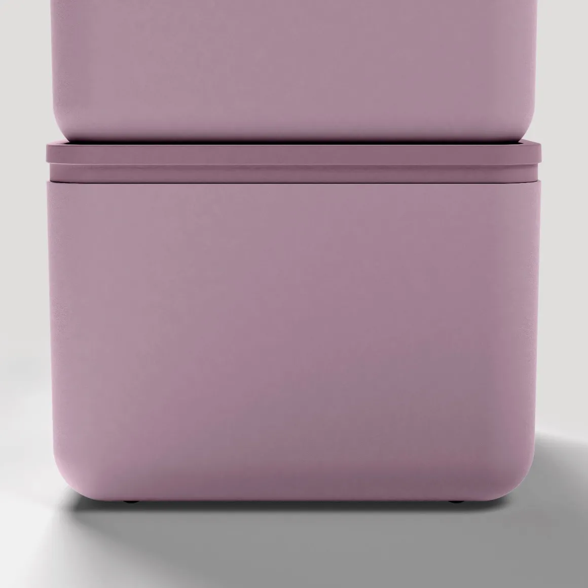BLIM PLUS - CONTENITORE PEEK BOX QUADRO MAUVE 13.3X13.3X10CM 1.3LT