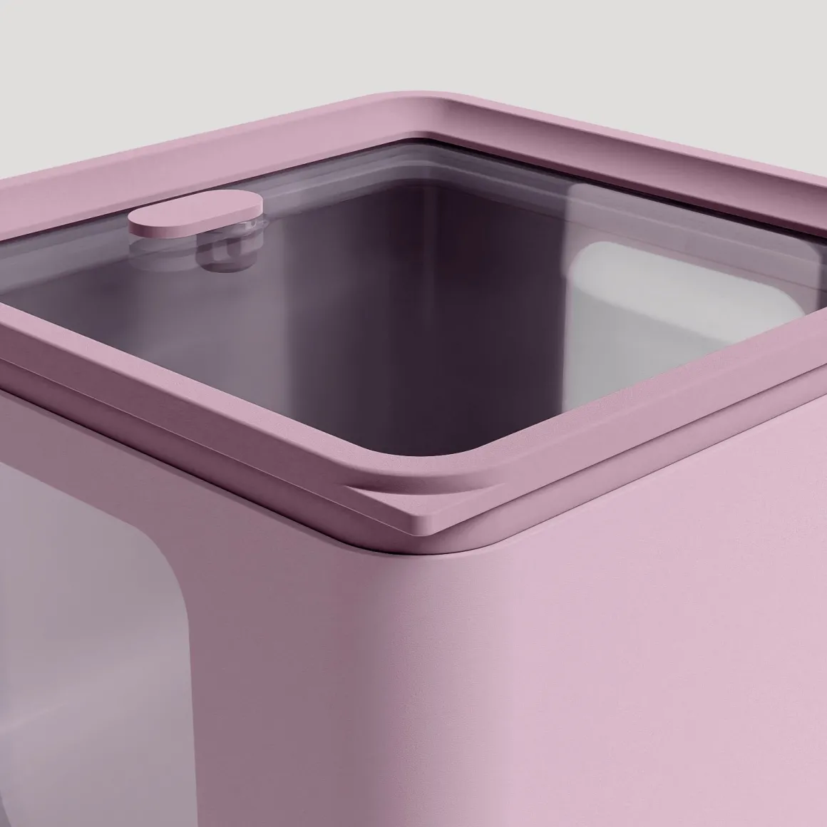 BLIM PLUS - CONTENITORE PEEK BOX QUADRO MAUVE 13.3X13.3X10CM 1.3LT