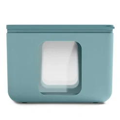 BLIM PLUS - CONTENITORE PEEK BOX QUADRO TEAL 13.3X13.3X10CM 1.3LT