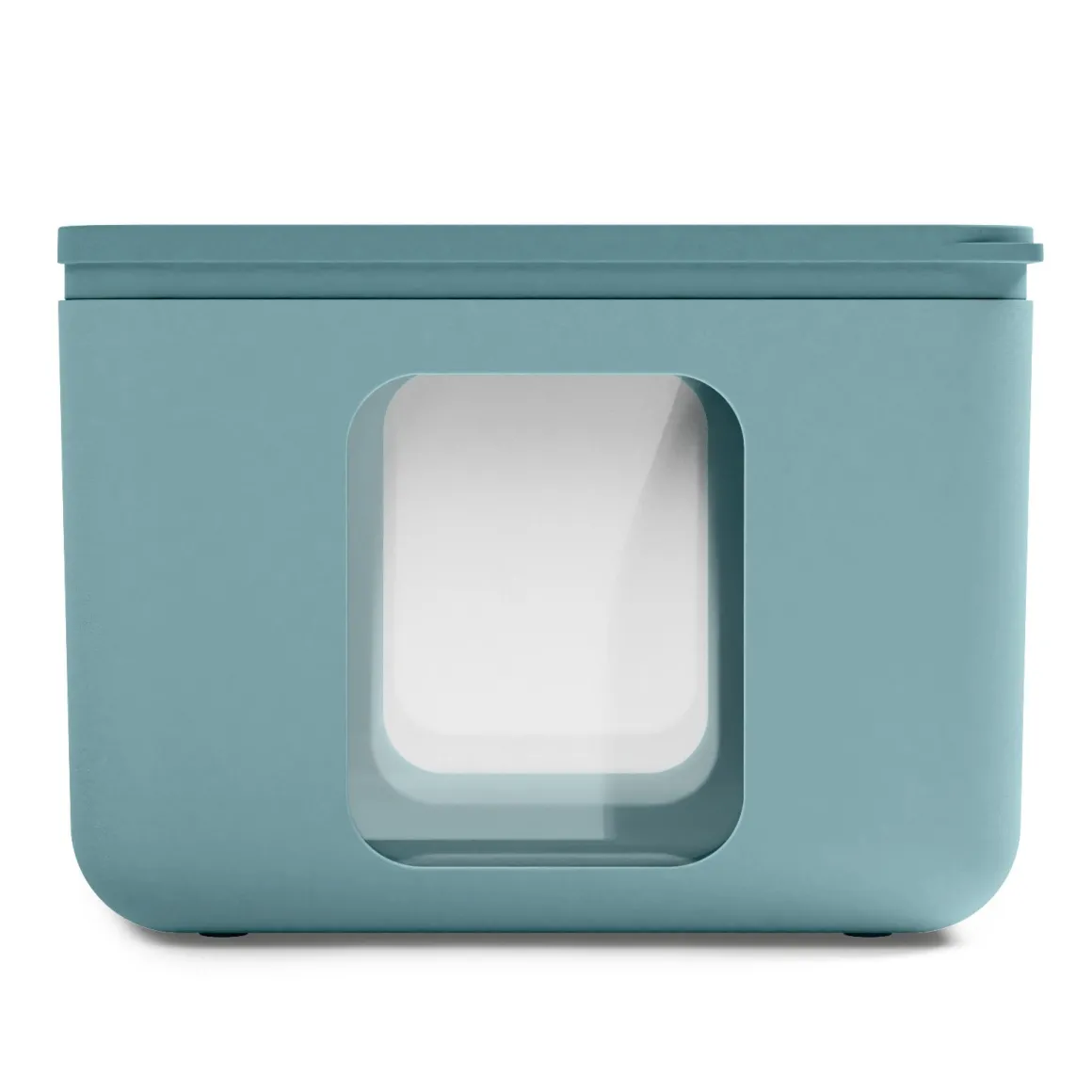 BLIM PLUS - CONTENITORE PEEK BOX QUADRO TEAL 13.3X13.3X10CM 1.3LT