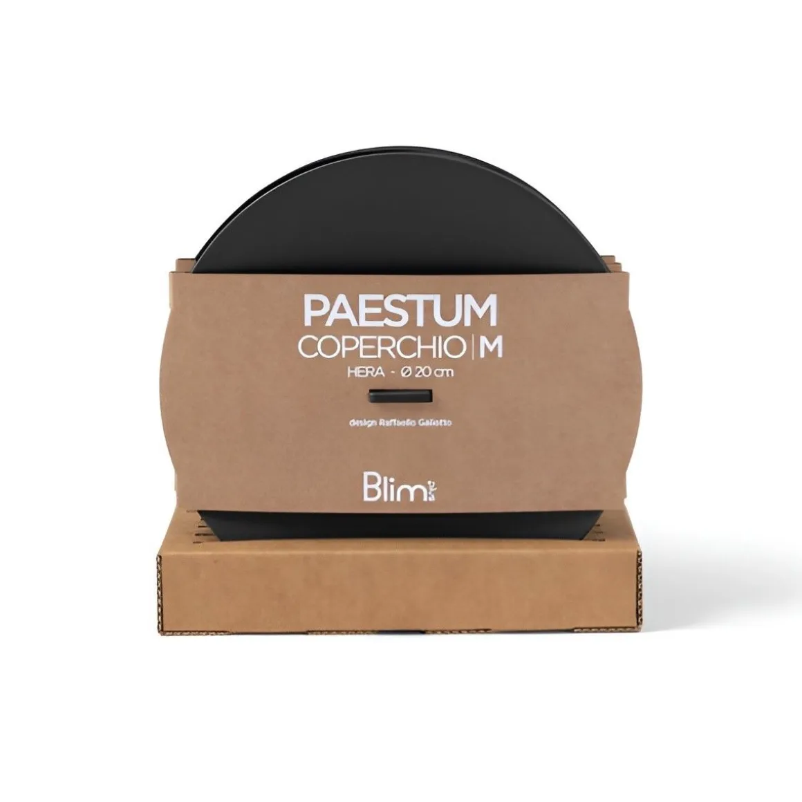 BLIM PLUS - COPERCHIO LINEA PAESTUM DIAM. 20CM NERO CARBONE