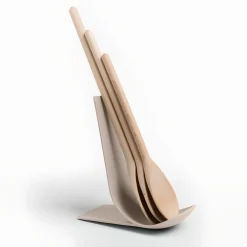 BLIM PLUS - POGGIAMESTOLI LINEA STAND 17X8X18CM GRIGIO MOKA