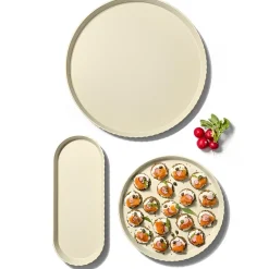 BLIM PLUS - VASSOIO IN POLIPROPILENE LINEA ATENA 30X3CM CREMA