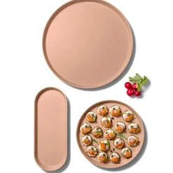 BLIM PLUS - VASSOIO IN POLIPROPILENE LINEA ATENA 30X3CM ROSA