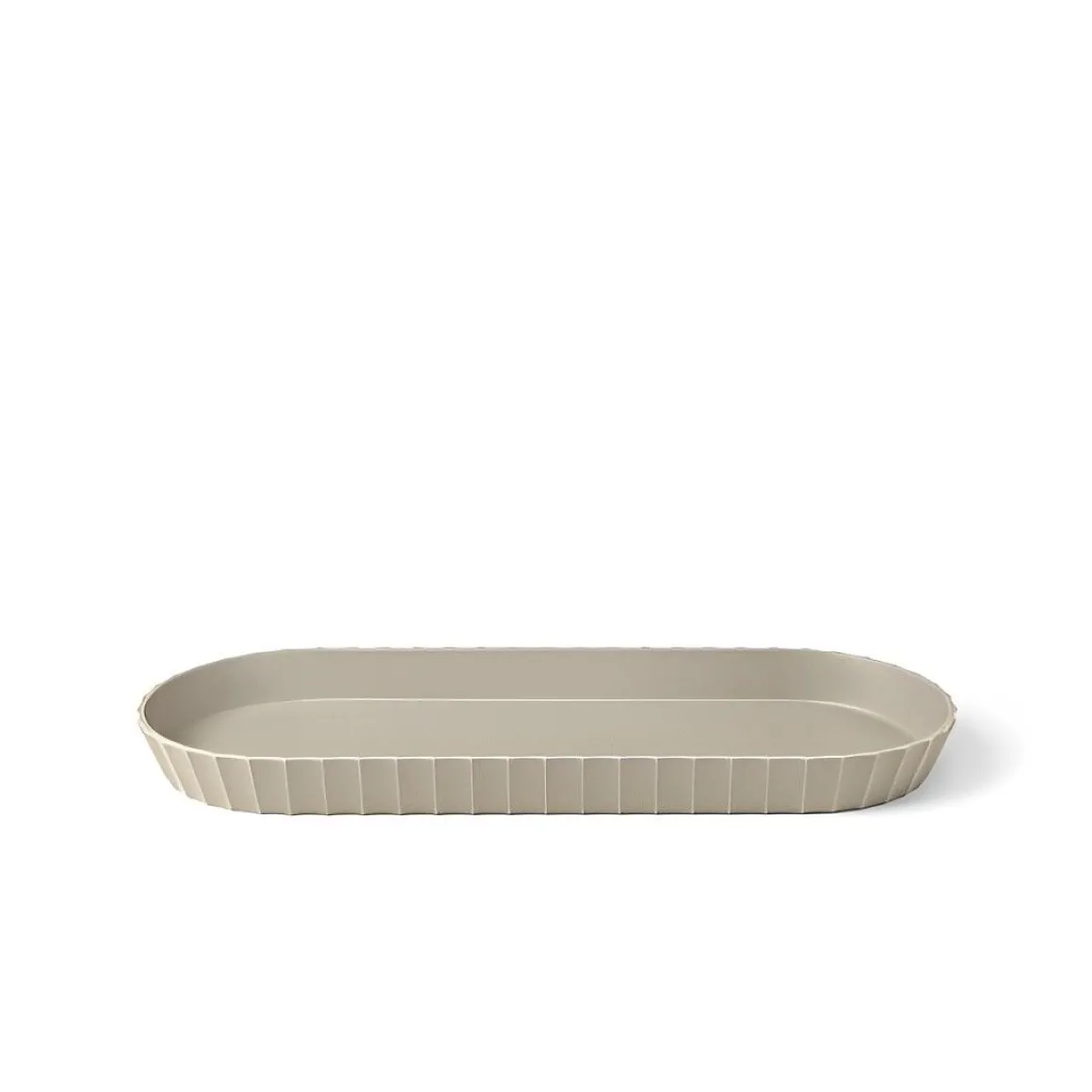 BLIM PLUS - VASSOIO IN POLIPROPILENE LINEA MINERVA 37.5X15CM GRIGIO MOKA