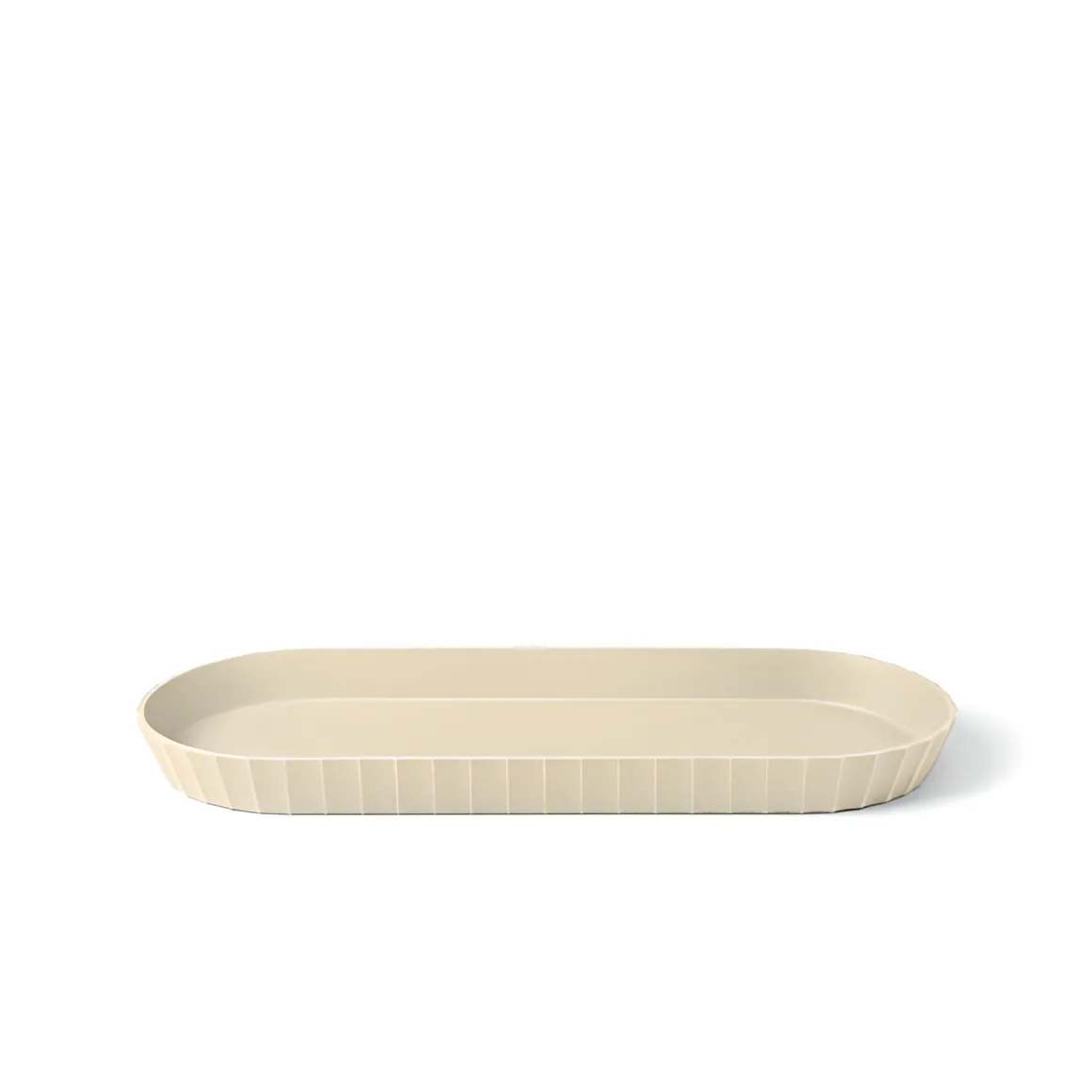 BLIM PLUS - VASSOIO IN POLIPROPILENE LINEA MINERVA 37.5X15CM CREMA