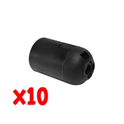 BLISTER 10PZ PORTALAMPADA NERO E27: vendita online BLISTER 10PZ PORTALAMPADA NERO E27 in offerta
