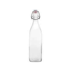 BORMIOLI - BOTTIGLIA SWING IN VETRO TRASPARENTE CON TAPPO ERMETICO 1LT