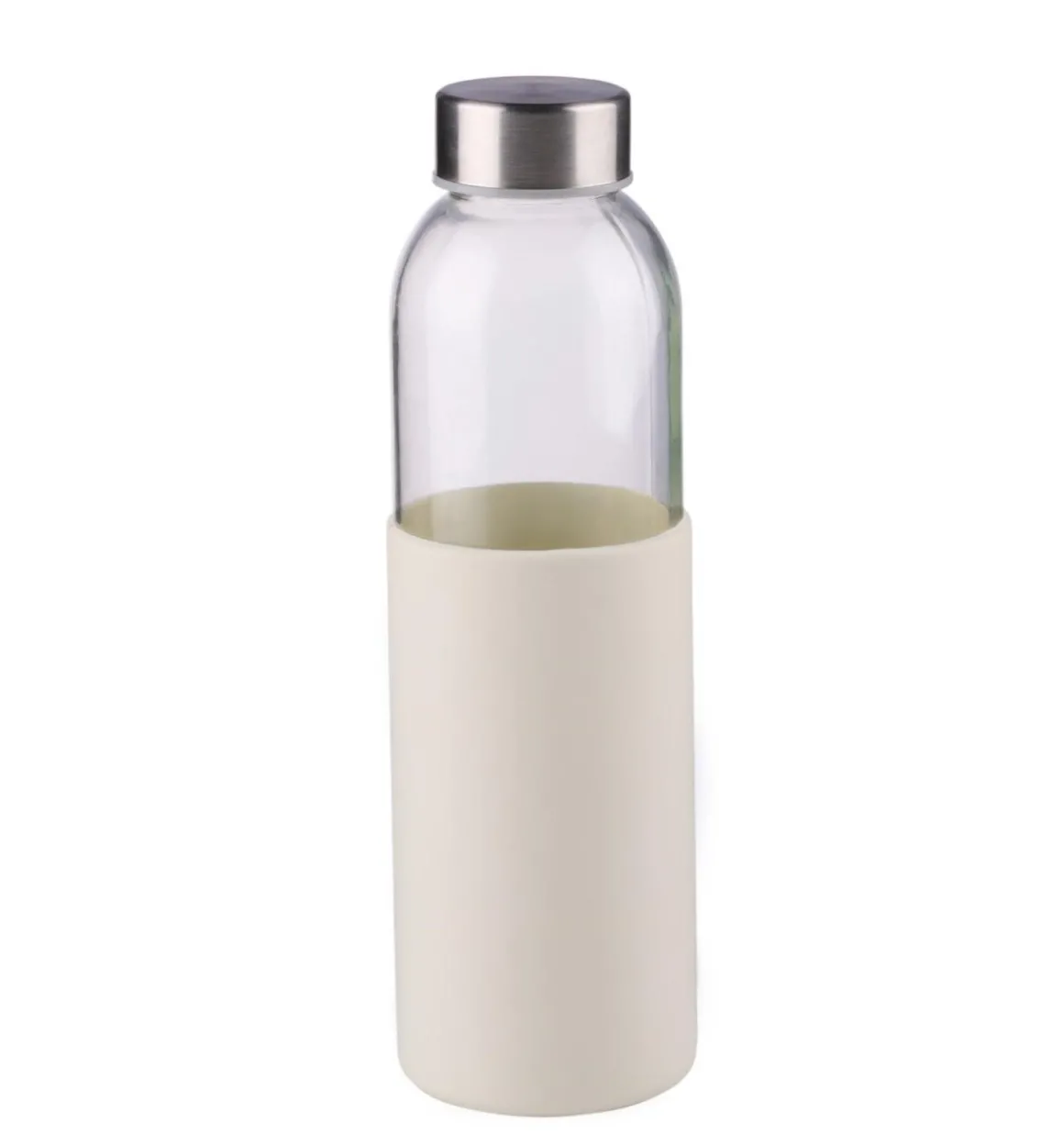 BORRACCIA TERMICA IN VETRO E SILICONE 500ML 24X6 CM ASSORTITA: vendita online BORRACCIA TERMICA IN VETRO E SILICONE 500ML 24X6 CM ASSORTITA in offerta