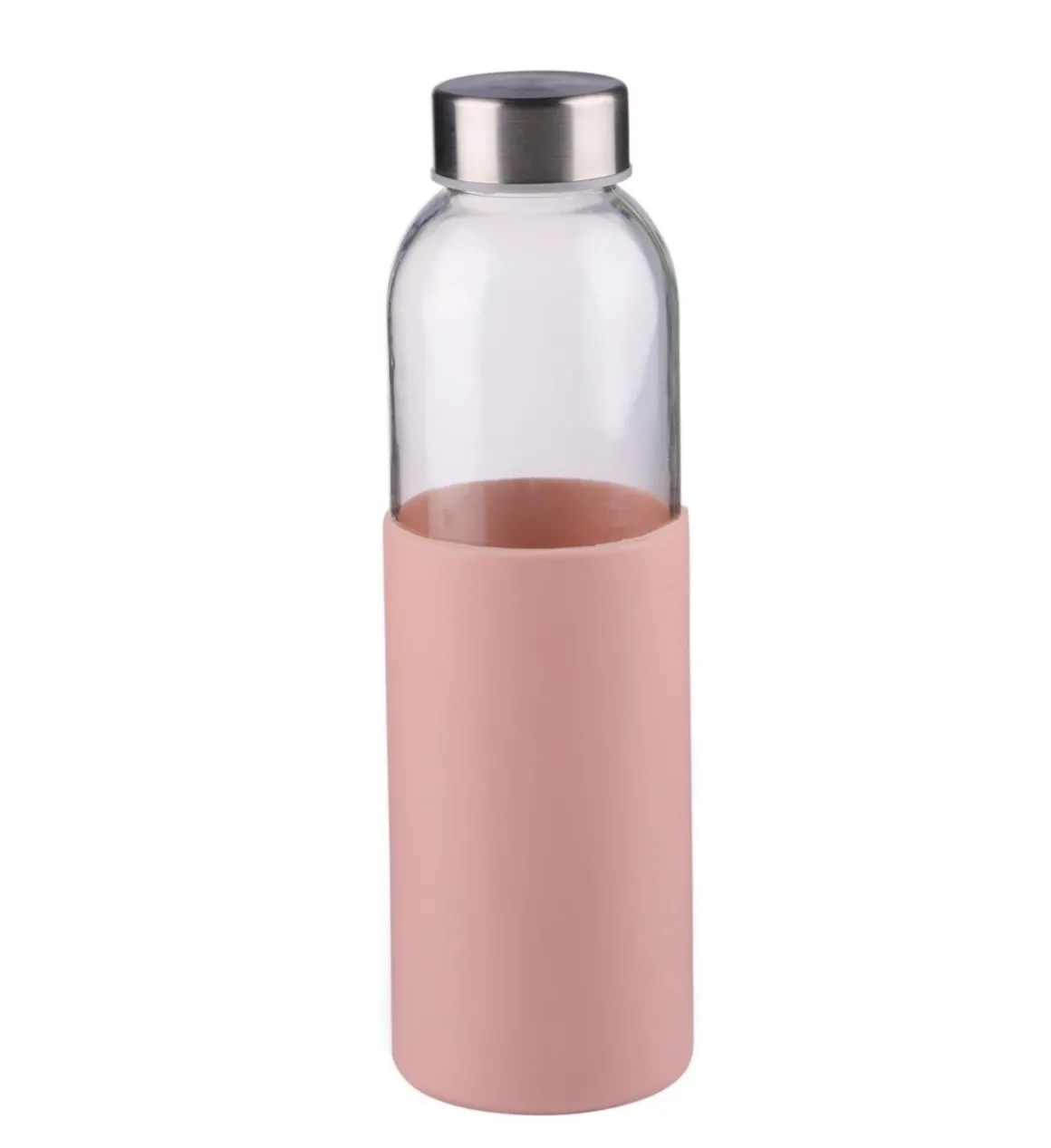 BORRACCIA TERMICA IN VETRO E SILICONE 500ML 24X6 CM ASSORTITA: vendita online BORRACCIA TERMICA IN VETRO E SILICONE 500ML 24X6 CM ASSORTITA in offerta