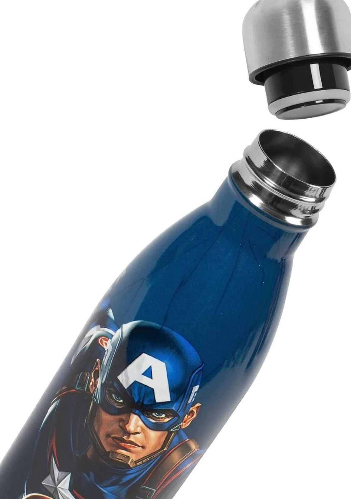 BORRACCIA TERMICA IN ACCIAIO INOX 0.50LT 27X8CM CAPITAN AMERICA: vendita online BORRACCIA TERMICA IN ACCIAIO INOX 0.50LT 27X8CM CAPITAN AMERICA in offerta