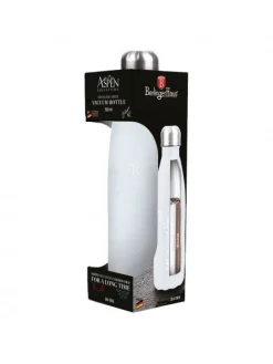 BORRACCIA TERMICA 0.5LT 27X7CM BIANCA/CROMO: vendita online BORRACCIA TERMICA 0.5LT 27X7CM BIANCA/CROMO in offerta