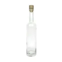 BOTTIGLIA CON TAPPO IN SUGHERO 550ML IN VETRO TRASPARENTE