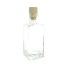 BOTTIGLIA CON TAPPO IN SUGHERO 250ML IN VETRO TRASPARENTE