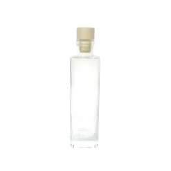 BOTTIGLIA CON TAPPO IN SUGHERO 200ML IN VETRO TRASPARENTE