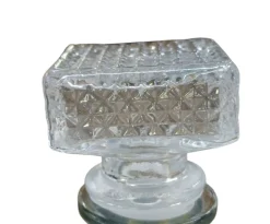 BOTTIGLIA QUADRATA CON TAPPO IN VETRO 500ML IN VETRO TRASPARENTE