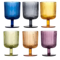 CALICE DA VINO IN VETRO COLORATO LINEA LYRIC 26CL ASSORTITO