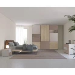 CAMERA COMPLETA OSLO CALCE E LACCATO RAME PERLATO OPACO