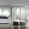 Camera da letto classica: camera da letto bianco frassinato con glitter e swarovski