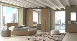 Camera da letto completa con armadio scorrevole