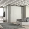 Camera da letto completa MILA frassino bianco e cemento