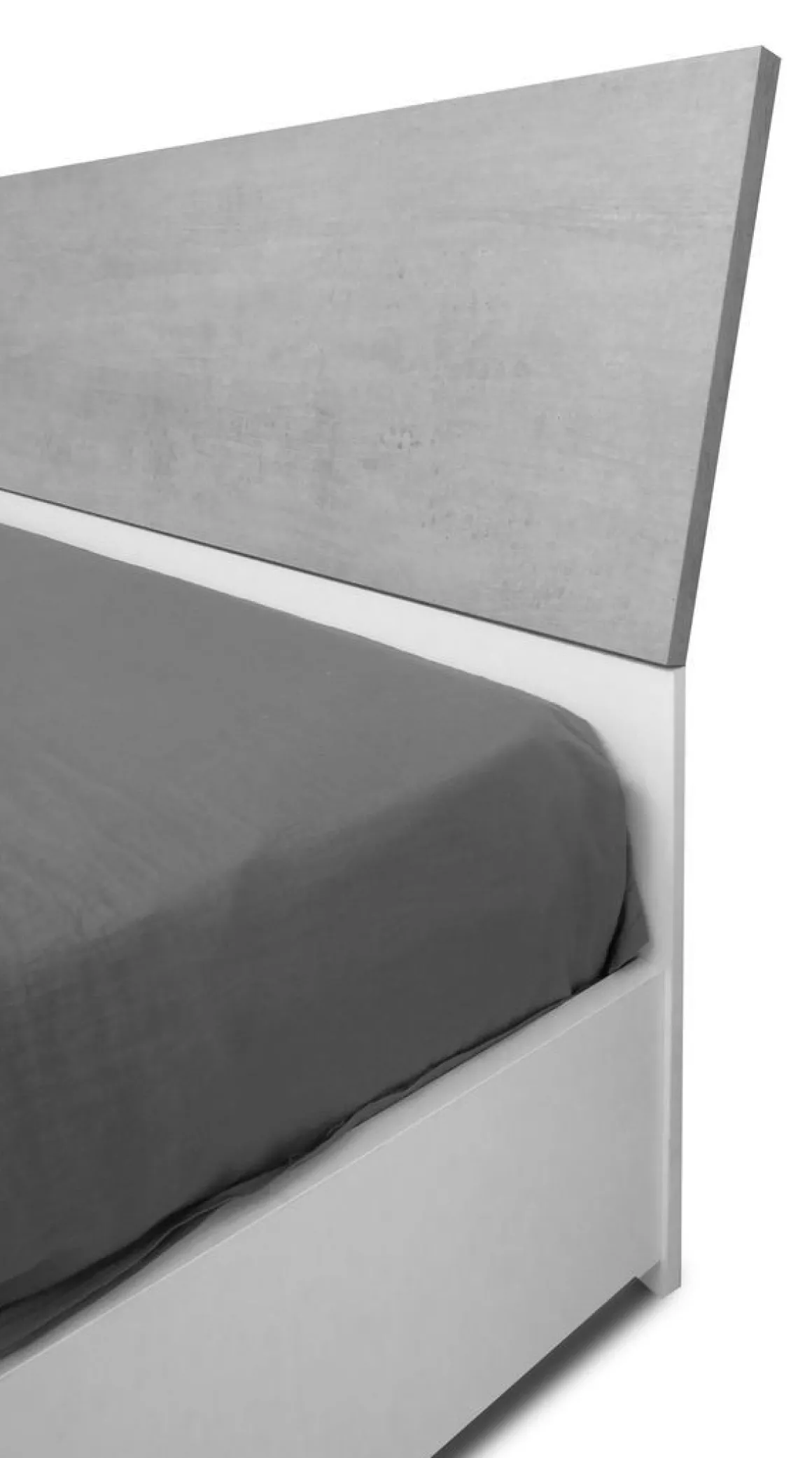 Camera da letto completa MILA frassino bianco e cemento