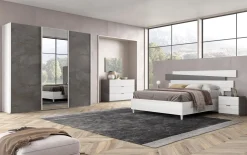 Camera da letto matrimoniale completa rovere e ossido