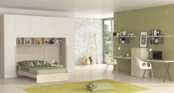 CAMERETTA COMPLETA YOUNG OLMO E BIANCO FRASSINATO