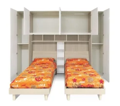 Cameretta a Ponte Completa con 2 Letti Olmo: Modello Loft
