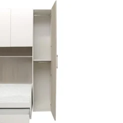CAMERETTA COMPLETA BLOK BIANCO FRASSINATO E OLMO
