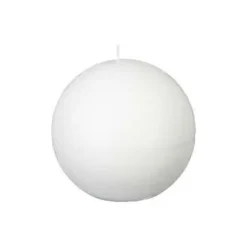 CANDELA A SFERA OLIA BIANCA D 10CM: vendita online CANDELA A SFERA OLIA BIANCA D 10CM in offerta