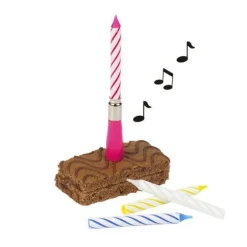 CANDELA MUSICALE 12CM HAPPY BITHDAY CON 3 CANDELE: vendita online CANDELA MUSICALE 12CM HAPPY BITHDAY CON 3 CANDELE in offerta