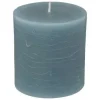 CANDELA ROTONDA OLIA BLU D. 6.7 XH 7CM: vendita online CANDELA ROTONDA OLIA BLU D. 6.7 XH 7CM in offerta