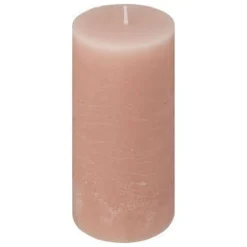 CANDELA ROTONDA OLIA ROSA CHIARO D 6.8 X H 14CM: vendita online CANDELA ROTONDA OLIA ROSA CHIARO D 6.8 X H 14CM in offerta