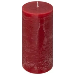 CANDELA ROTONDA OLIA ROSSA D 6.8 X H 14CM: vendita online CANDELA ROTONDA OLIA ROSSA D 6.8 X H 14CM in offerta