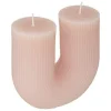 CANDELA U ROSA 11X5.1 H 12CM: vendita online CANDELA U ROSA 11X5.1 H 12CM in offerta