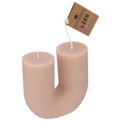 CANDELA U ROSA 11X5.1 H 12CM: vendita online CANDELA U ROSA 11X5.1 H 12CM in offerta
