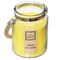 CANDELA ALLA CITRONELLA 500GR IN VASETTO IN VETRO: vendita online CANDELA ALLA CITRONELLA 500GR IN VASETTO IN VETRO in offerta