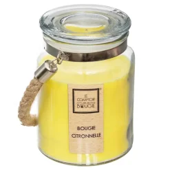CANDELA ALLA CITRONELLA 500GR IN VASETTO IN VETRO: vendita online CANDELA ALLA CITRONELLA 500GR IN VASETTO IN VETRO in offerta
