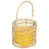 CANDELA ALLA CITRONELLA 340GR IN VASETTO IN VETRO E CESTINO RATTAN: vendita online CANDELA ALLA CITRONELLA 340GR IN VASETTO IN VETRO E CESTINO RATTAN in offerta