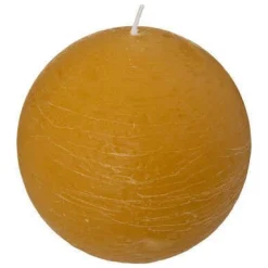 CANDELA A SFERA OLIA GIALLO OCRA D 10CM: vendita online CANDELA A SFERA OLIA GIALLO OCRA D 10CM in offerta